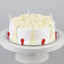 delicious spiky white forest cake