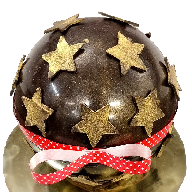 Chocolate Pinata Cake with Stars