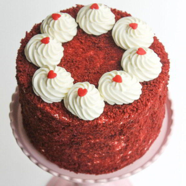 Tiny Heart Red Velvet Cake