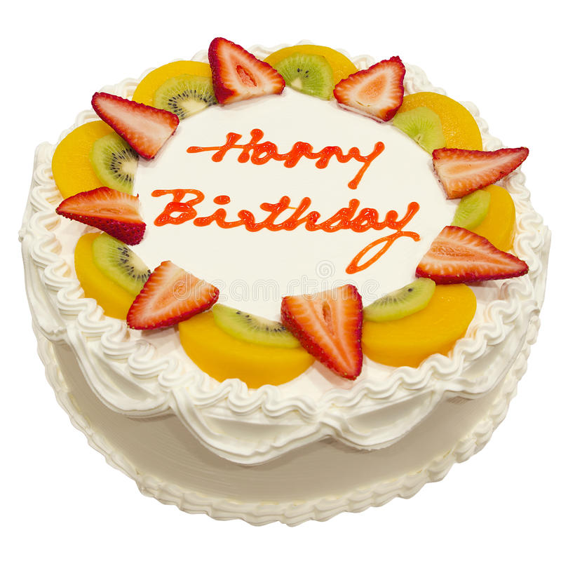 happy birthday fresh fruit cake 24745207