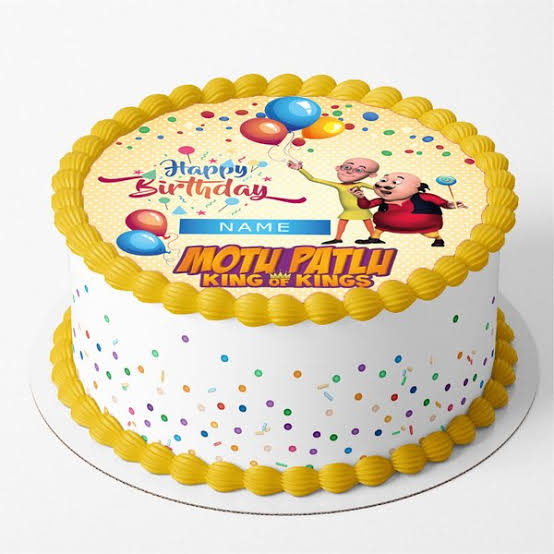 Motu patlu cartoon birthday cake design ideas:cake decorating classes -  YouTube