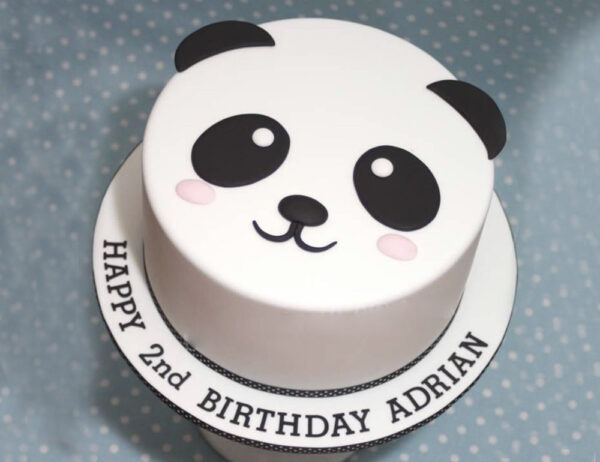 Cute Panda Fondant Cake