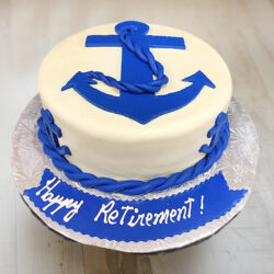 Happy Retirement Fondant Cake