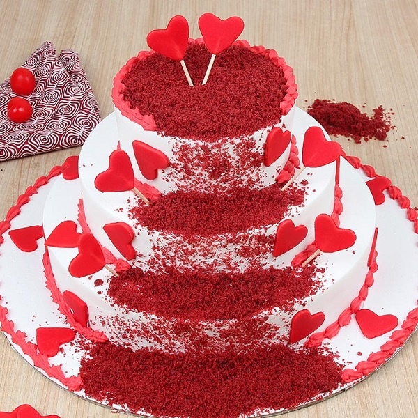 3 Tier Red Velvet Cake