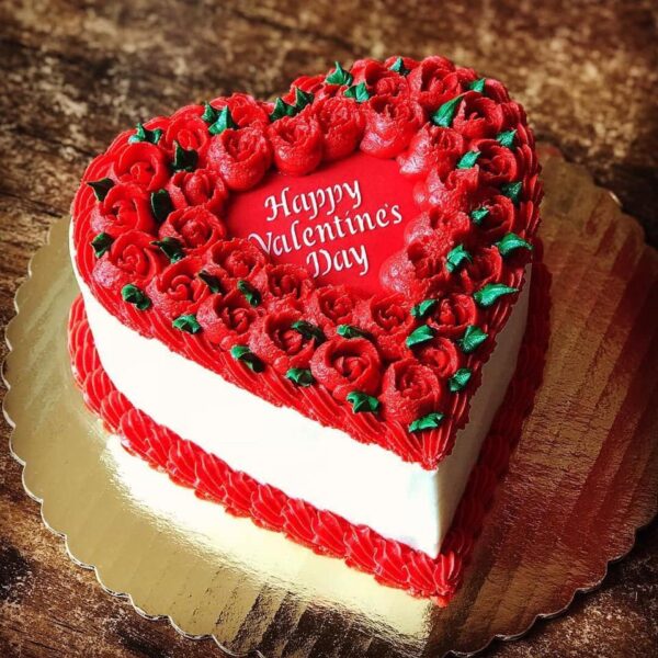 vanilla heart shaped valentine day
