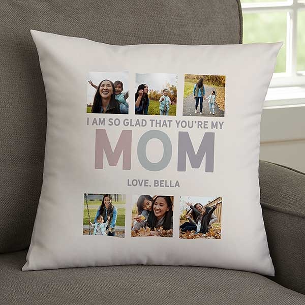 Love You Mom Personalized Photo Cushion