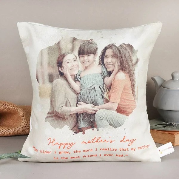 Designer photo Cushion For Mom's Day