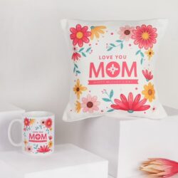 Printed Mug And Cushion Combo For Mother's Day
