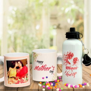 Happy Mother's Day Photo Mug And Bottle Combo