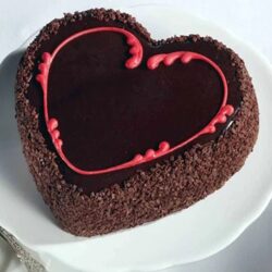 Beautiful Heartshape Black Forest Cake For Him