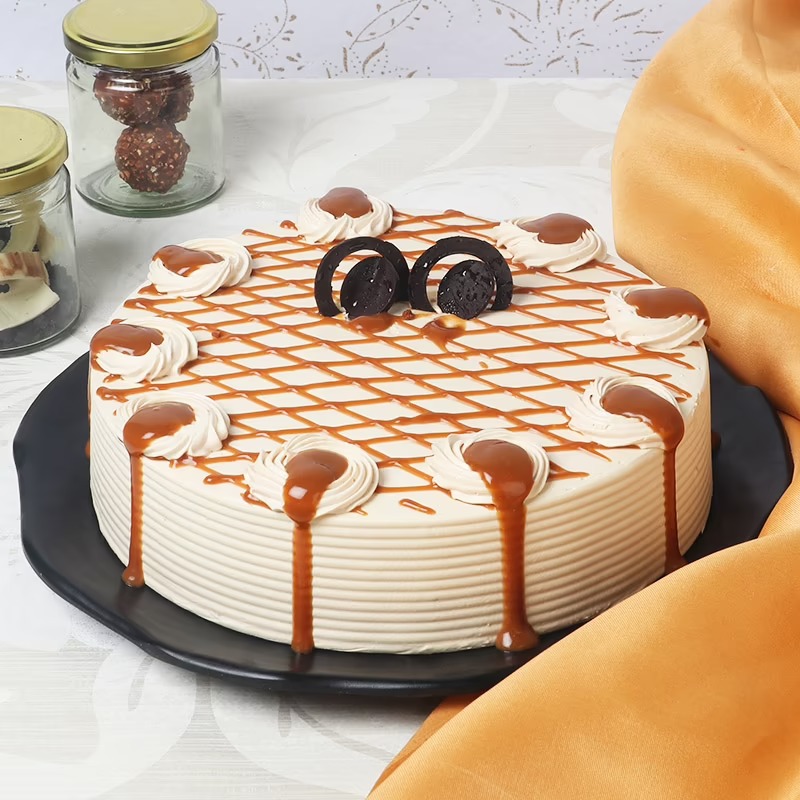 Lovely Butterscotch Cake For Your Honey Bun