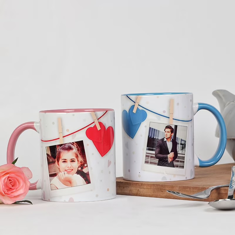 Inner Color Him And Her Photo Mug