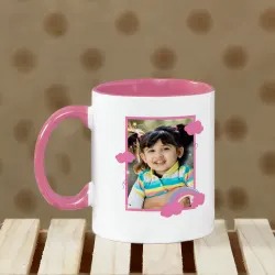 Inner Color Cute Baby Photo Mug
