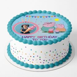 Cute Kid Birthday Photo Cake