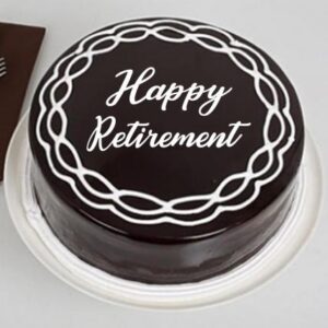 chocolate retirement cake