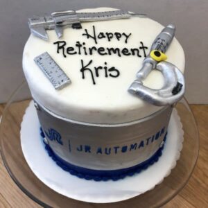 doctor theme retirement cake