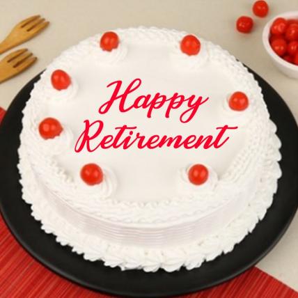 vanilla retirement cake