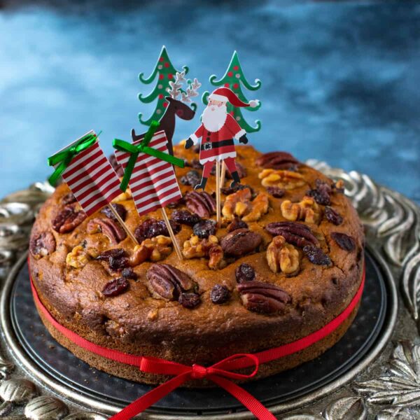 Rich Dry Fruits Loaded Plum Dry Cake for Christmas