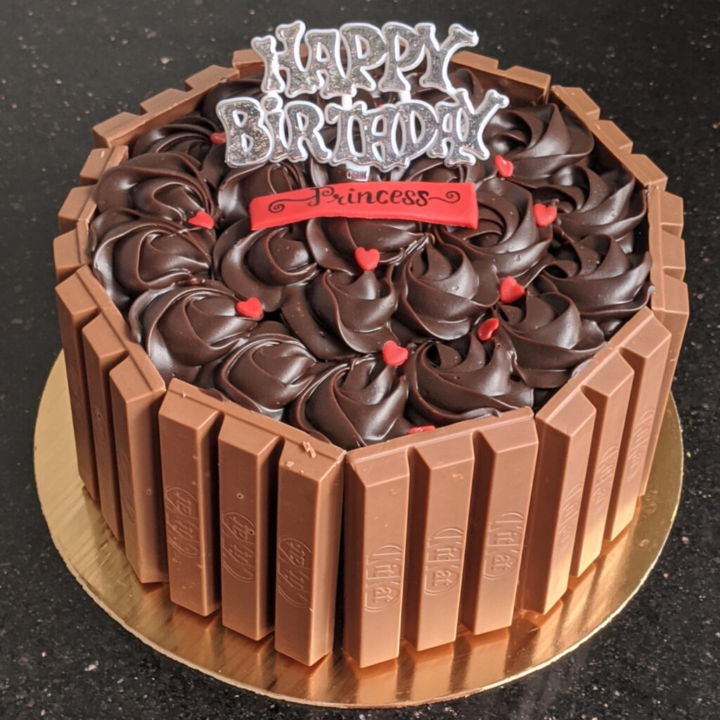 CHOCOLATE GARNISH FANCY CAKE-6 – Merak Cakes