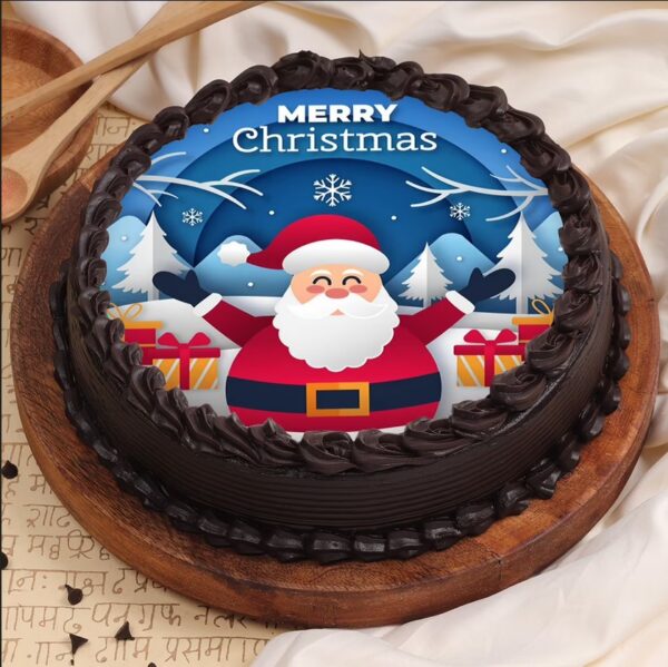 Christmas photo cake