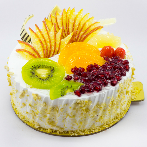 Elegant Fruit Mix Cake