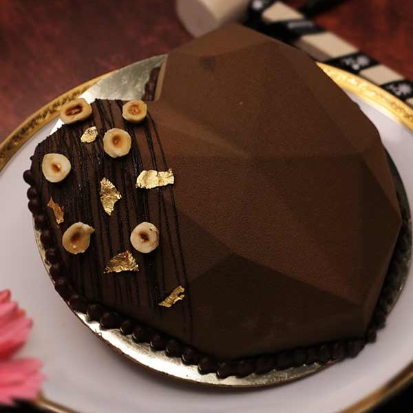 Belgium Chocolate Heart Pinata Cake