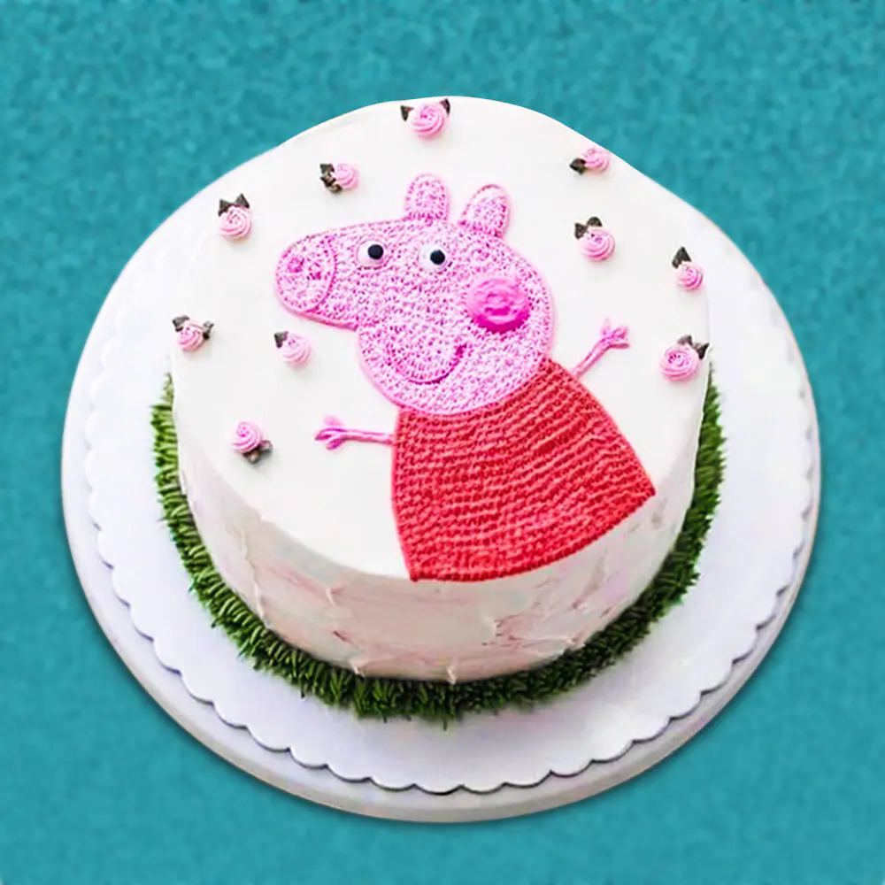 Cute Peppa Theme Cake
