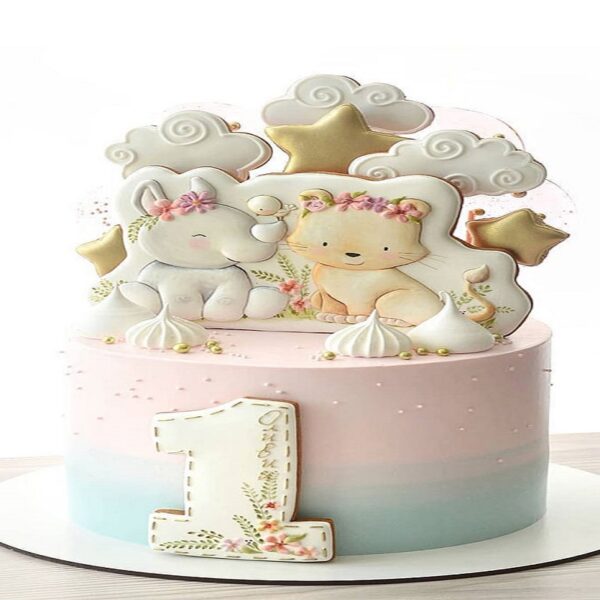 Cutest First Birthday Theme Cake