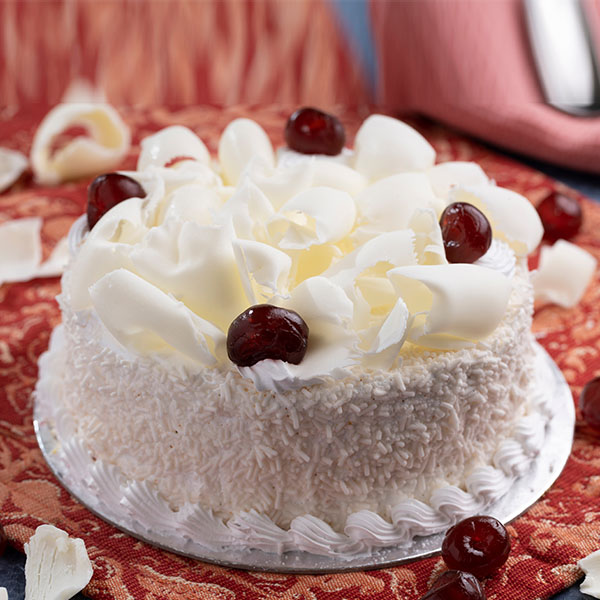 Delightful White Forest Cake