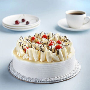 Flaked White Forest Cake