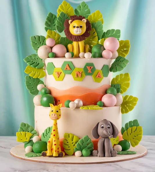 Jungle Book Kids Birthday Fondant Cake  Bakersfun