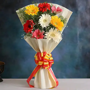 Mixed Color Gerberas Flower Bouquet
