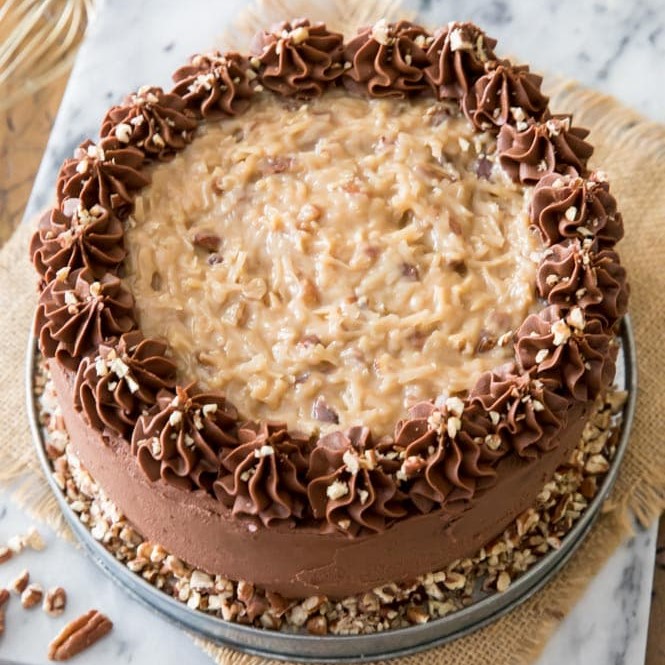 Mouth Watering German Chocolate Cake