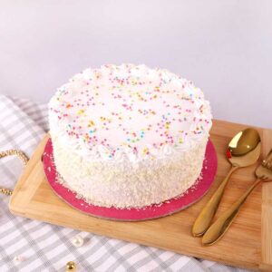 Mouthwatering White Forest Cake