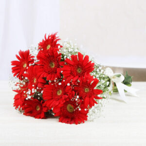 Red Gerberas Flower Bouquet