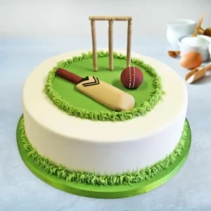 Cricket Theme Cake
