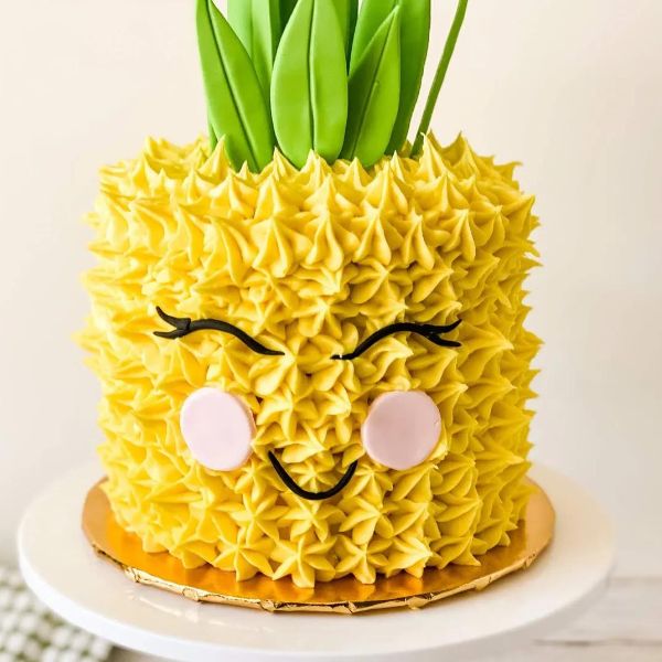 Cute Face Pineapple Cake