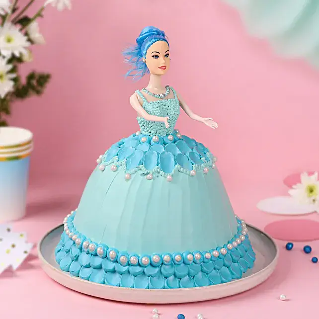 Send Barbie Eggless Cake Online Delivery | Kanpur Gifts