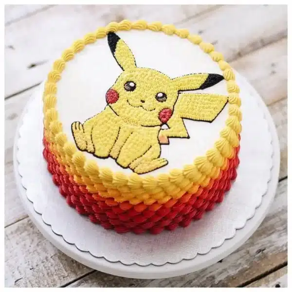 Lovable Pikachu Cake