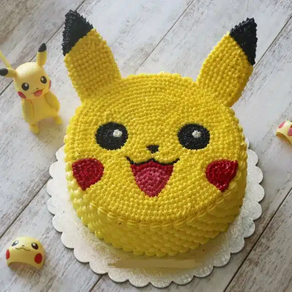 pikachu theme cake scaled