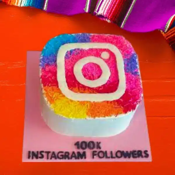 insta follower milestone cake