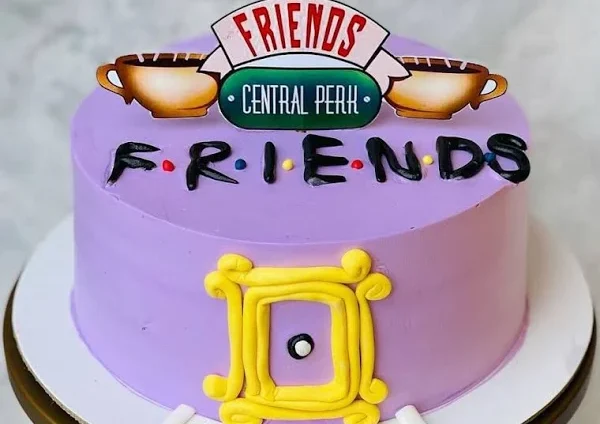 FRIENDS theme cake e1690692542230