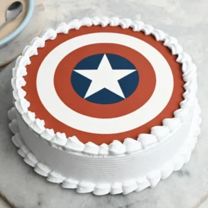 captain america theme cake