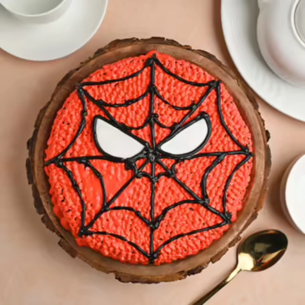 delicious spiderman cake
