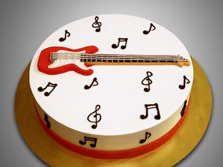 guitar theme cake e1690629895847