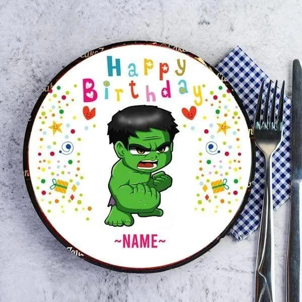 hulk customised cake