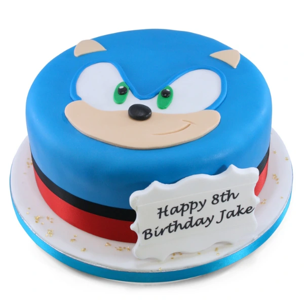 sonic theme cake