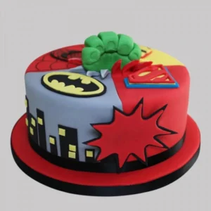 superhero fun cake