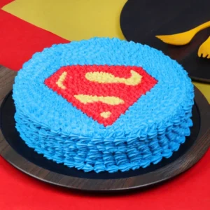 superman cream cake
