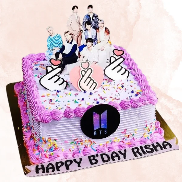 BTS Love Theme Cake